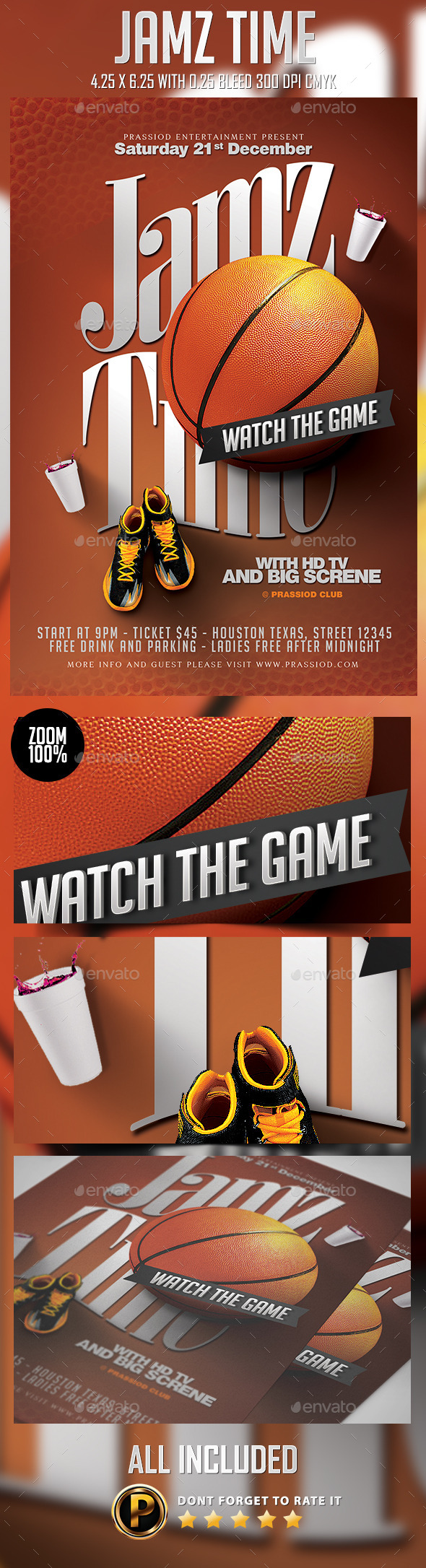 Jamz Time Flyer Template - Sports Events