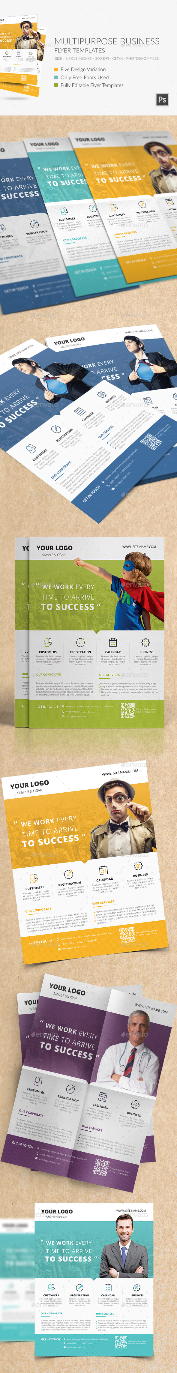 Multipurpose Business Flyer Templates - Corporate Flyers