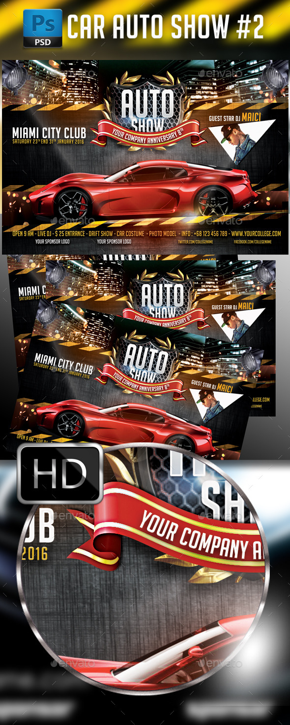 Auto Show Car Flyer Template - Events Flyers