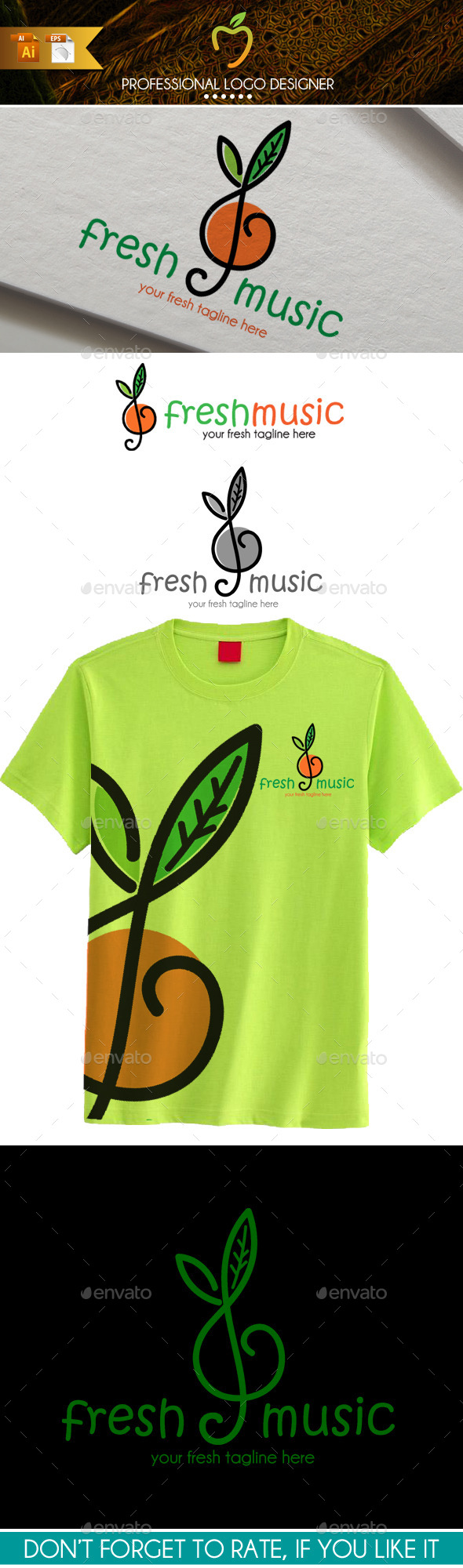 Fresh Music Logo - Symbols Logo Templates