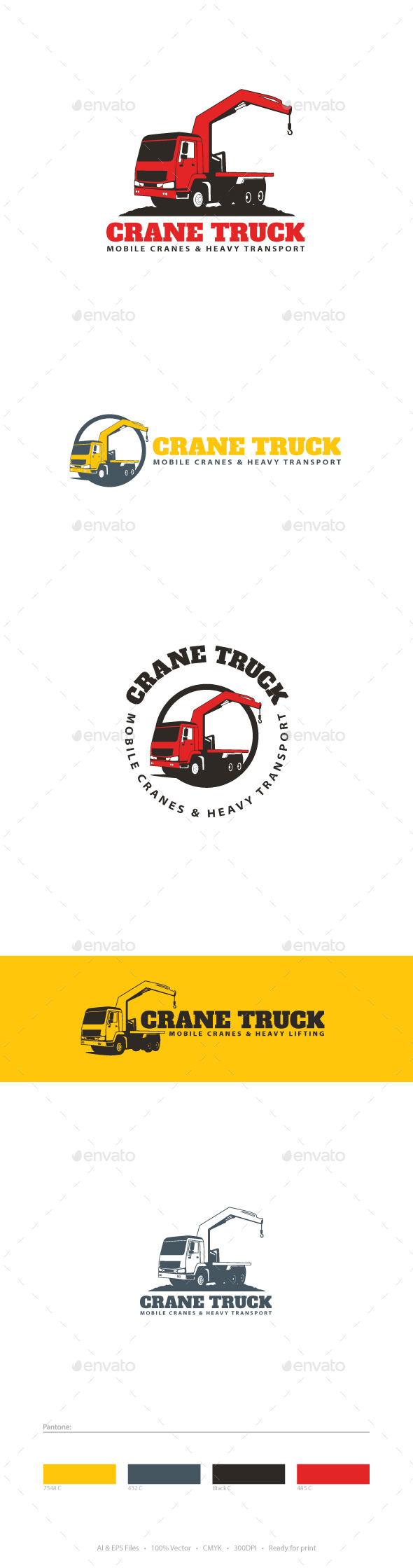 Crane Truck Logo Template - Objects Logo Templates