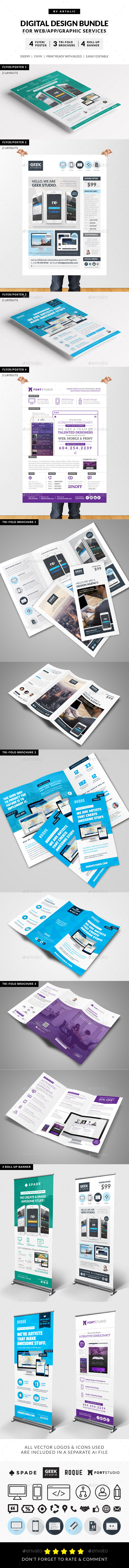 Digital Design Services Bundle - Print Templates