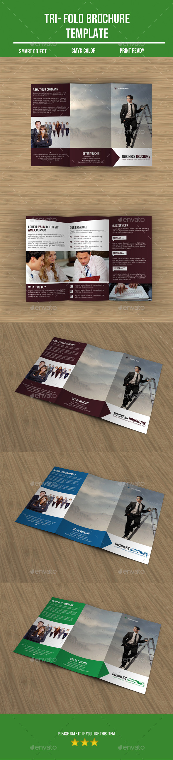 Tri- Fold Business Brochure - Corporate Brochures