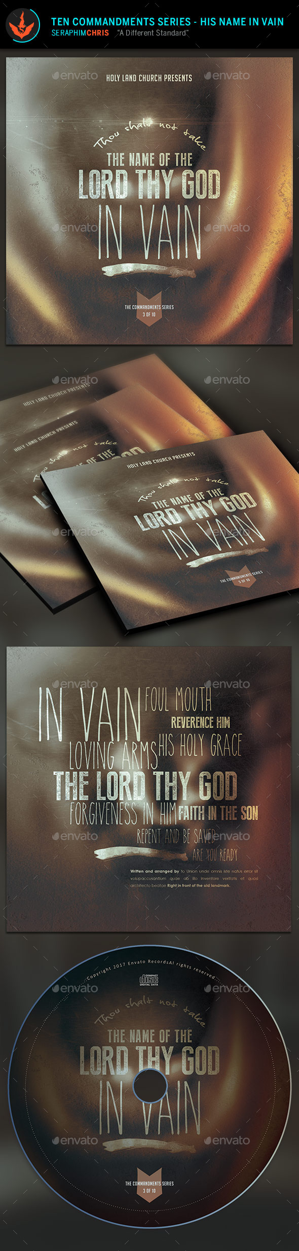 The Lord’s Name: CD Artwork Template - CD & DVD Artwork Print Templates