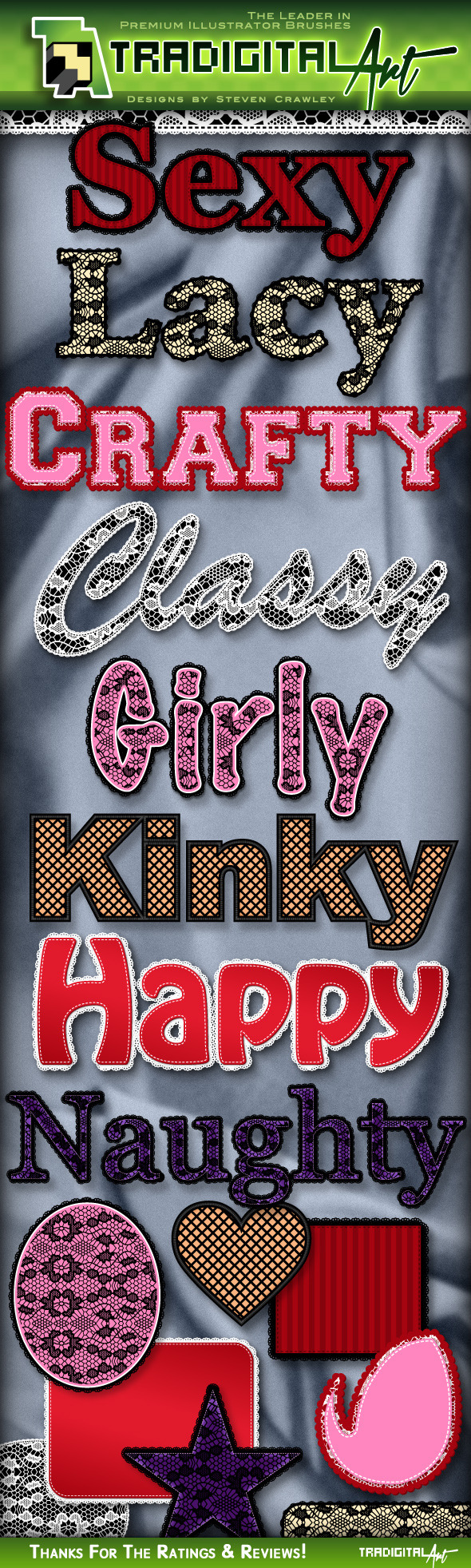 Sexy Lace Graphic Styles - Styles Illustrator