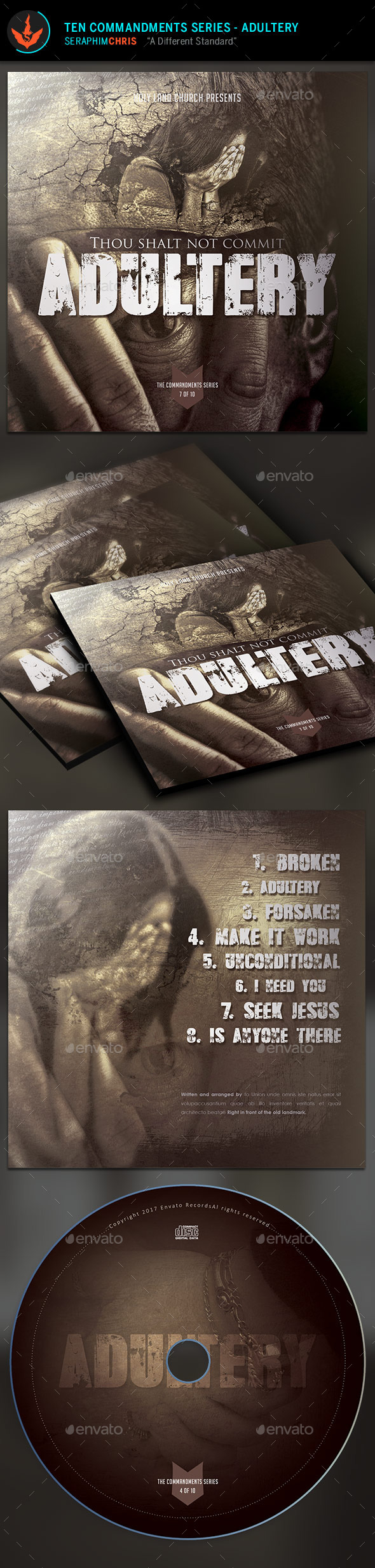 Adultery: CD Artwork Template - CD & DVD Artwork Print Templates