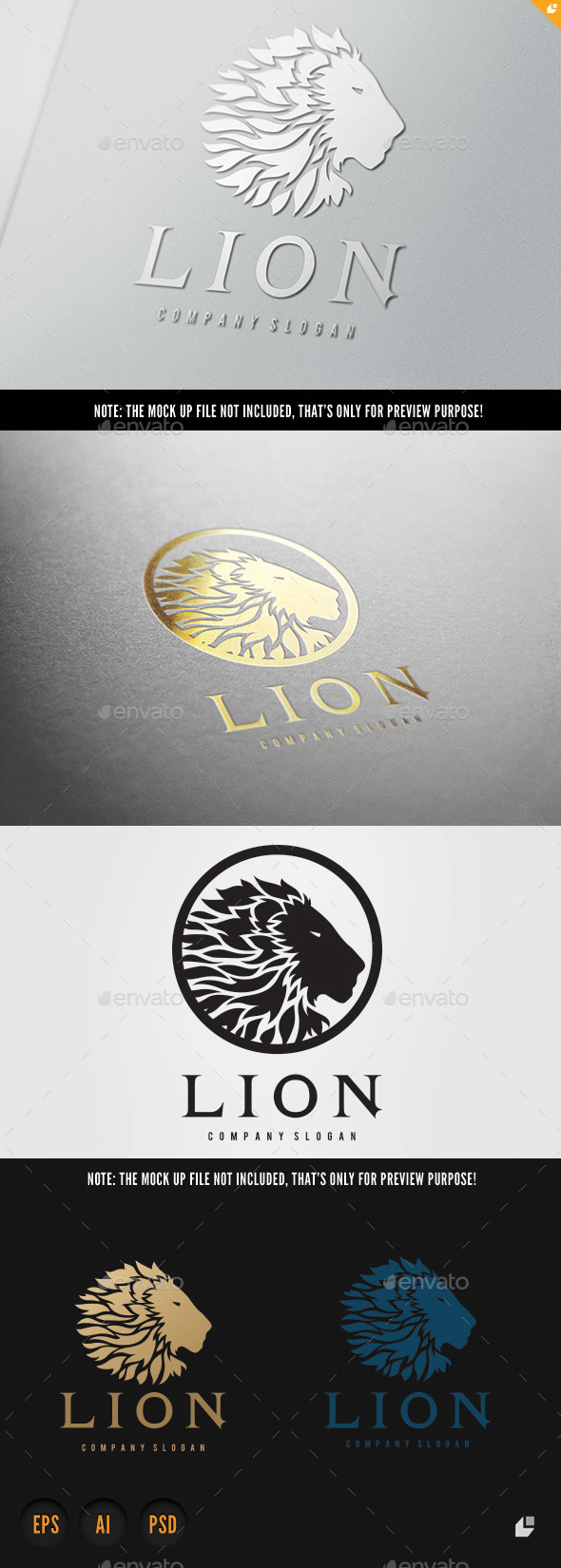 Lion - Crests Logo Templates