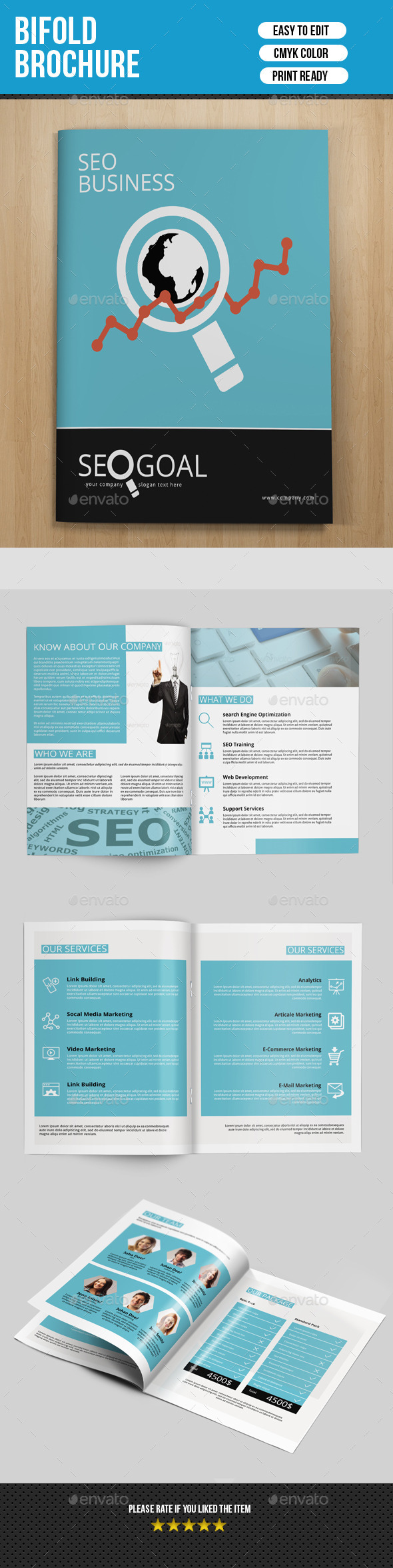 8 Pages SEO Business Brochure-V172 - Corporate Brochures