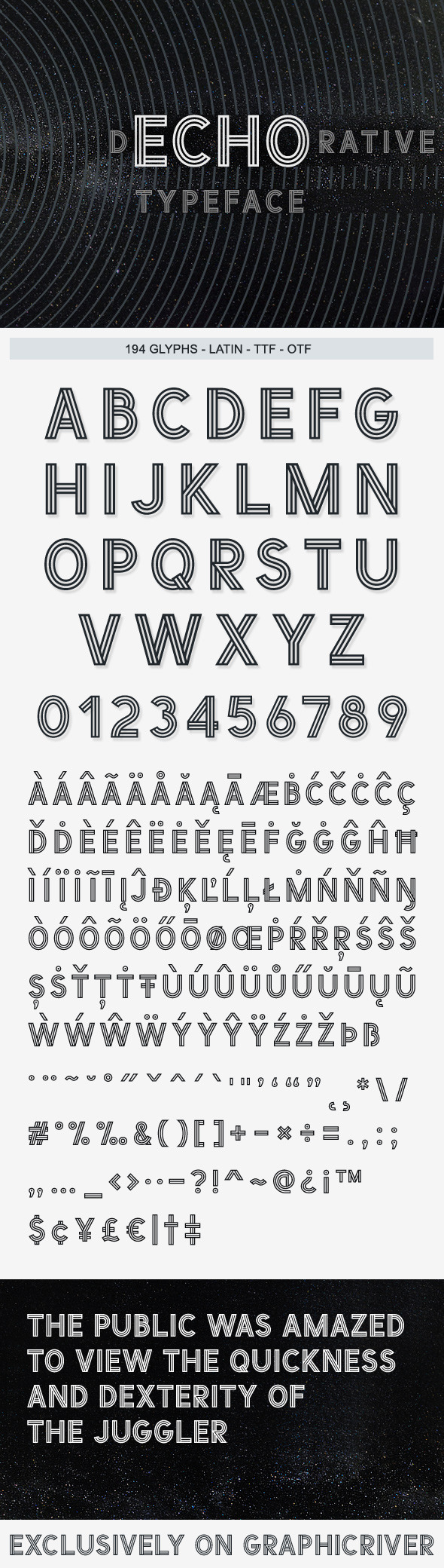 ECHO Typeface - Decorative Fonts