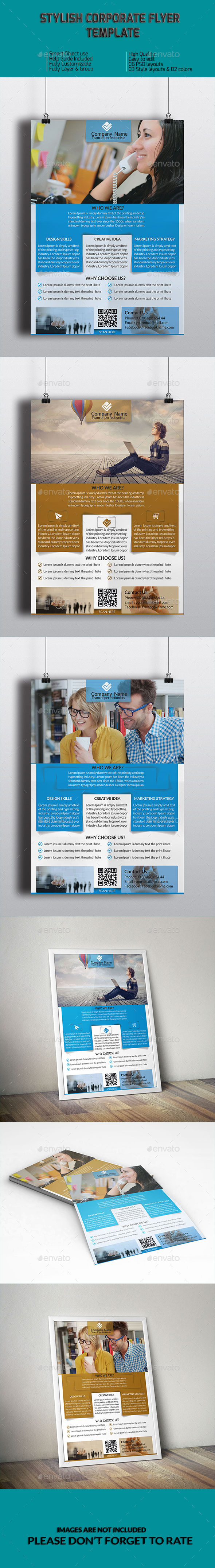 Stylish Corporate Flyer Template - Corporate Flyers