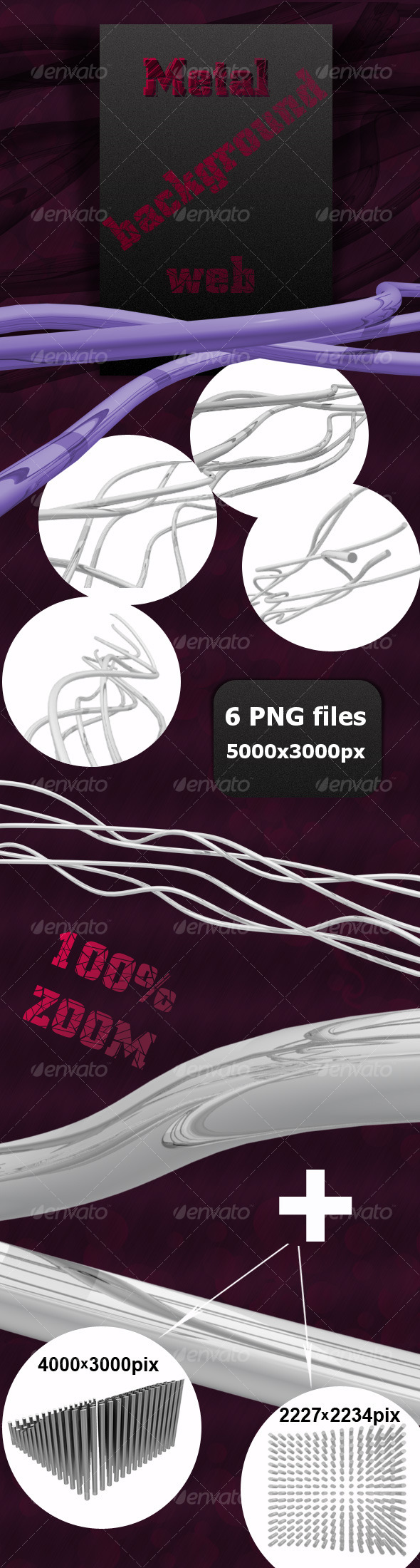 Metal Background Web - 3D Backgrounds