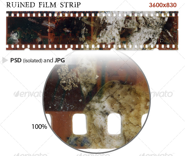 Ruined Film Strip - Miscellaneous Isolated Objects