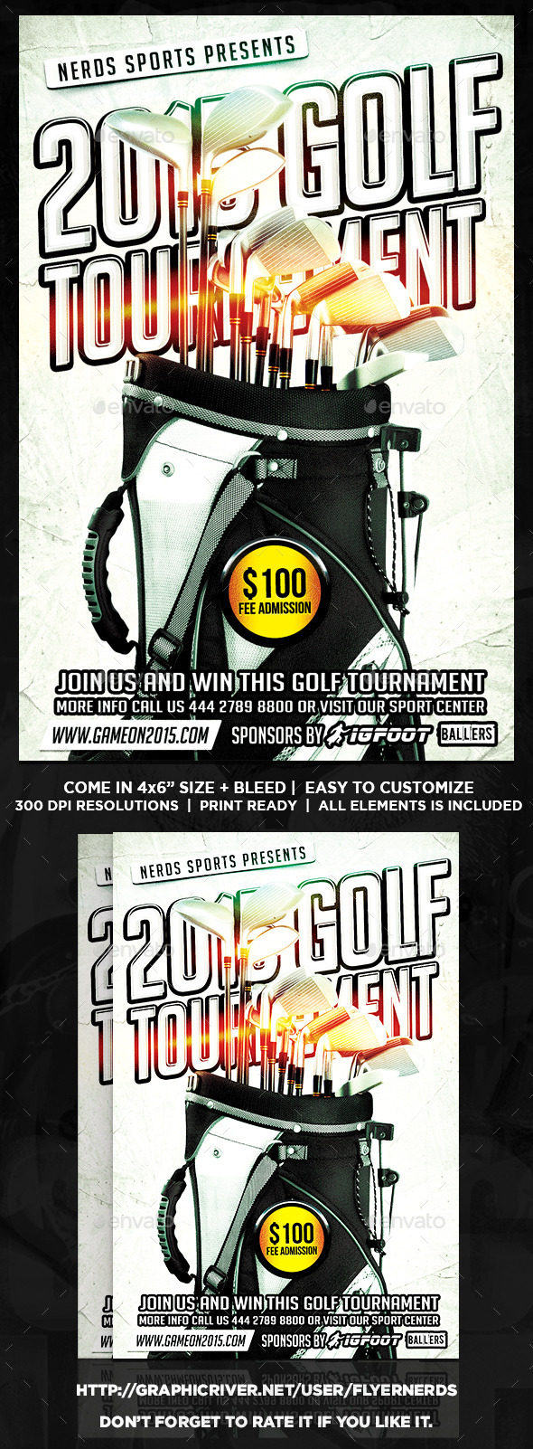 Golf Competition Sports Flyer - Sports Events