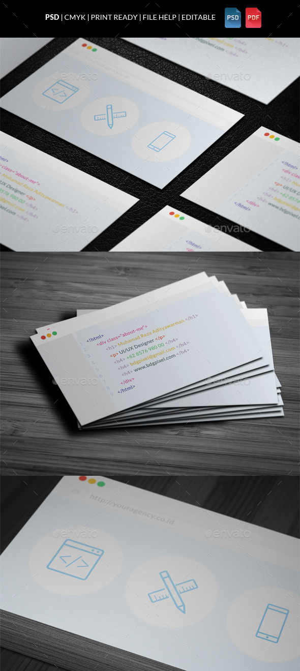 Creative Corporate Business Card V2 - Corporate Business Cards
