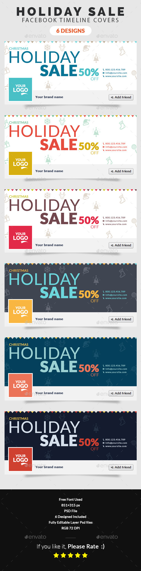 Christmas Holiday Sale Facebook Timeline Cover - Facebook Timeline Covers Social Media