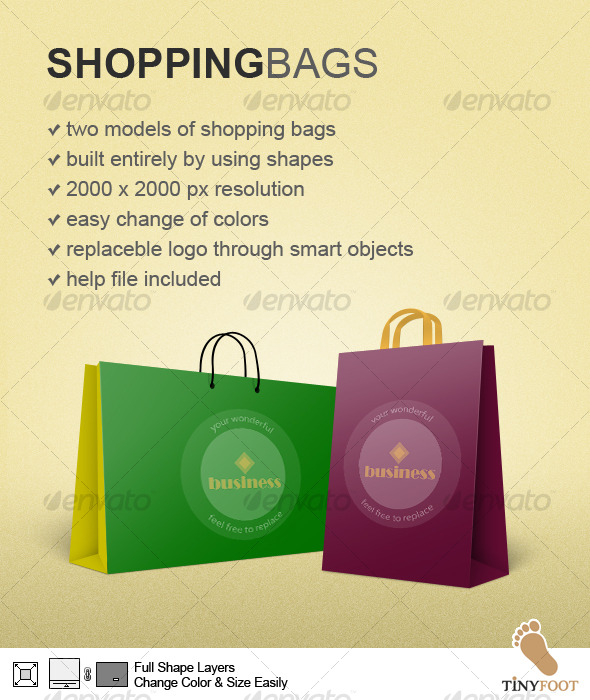 Shopping Bags - Miscellaneous Web Elements