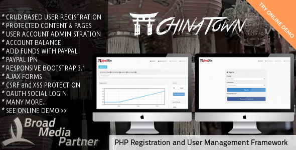 PHP User Registration and Management Framework - CodeCanyon Item for Sale