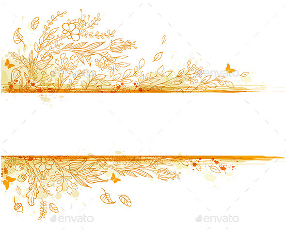Background with Orange Flowers - Seasons Nature