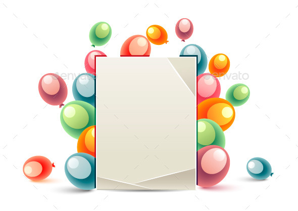 Birthday Message Balloons - Birthdays Seasons/Holidays