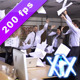 Office Workers Throwing Papers Office Workers Throwing Papers - VideoHive Item for Sale