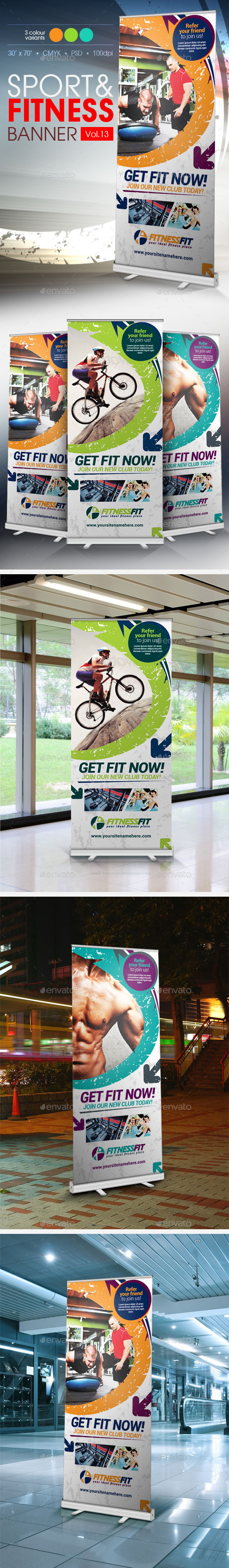 Fitness Banner Vol.13 - Signage Print Templates