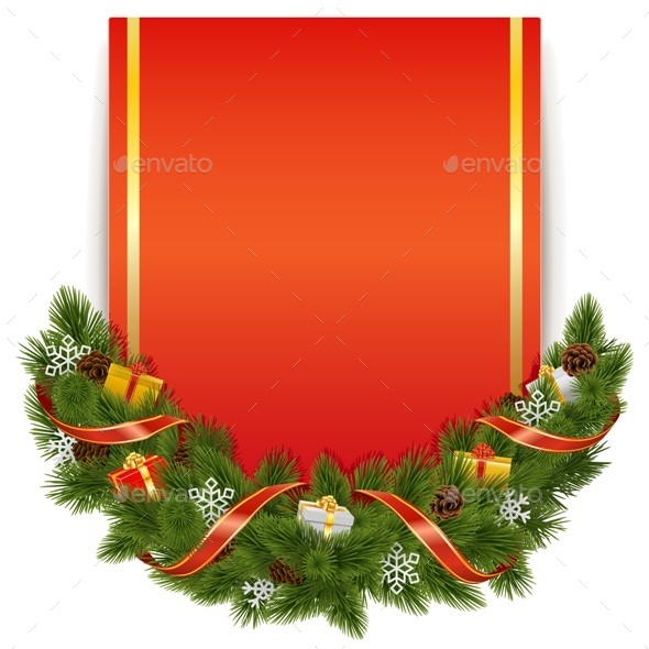 Christmas Decoration with Postcard - Christmas Seasons/Holidays