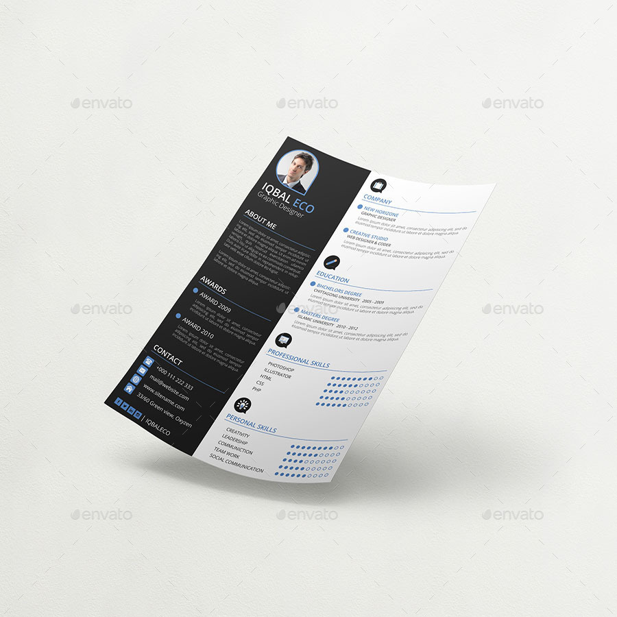 Simple Resume Design by Alice_s | GraphicRiver