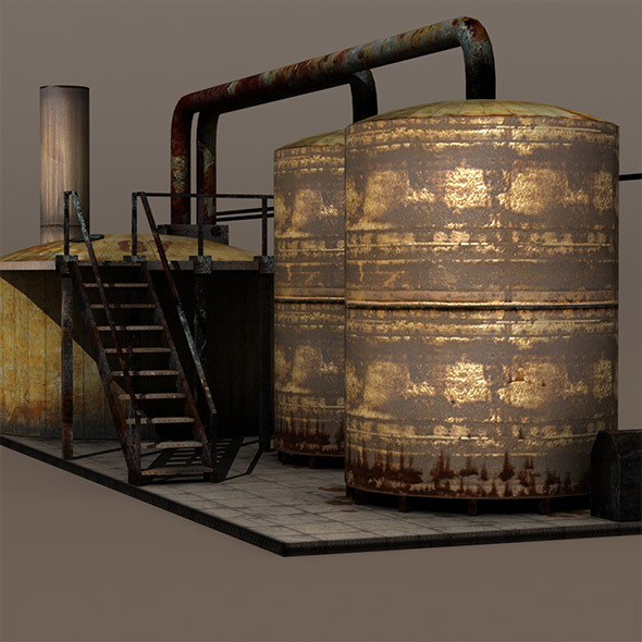 Factory Tanks - 3Docean 9739382