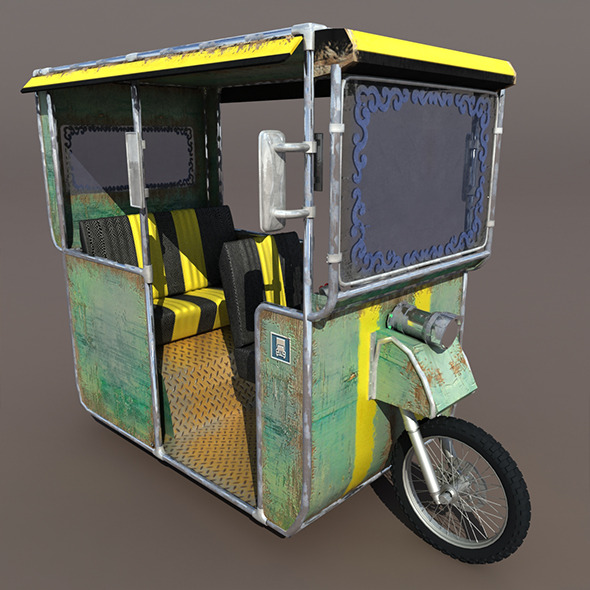 Old rickshaw - 3Docean 9739553