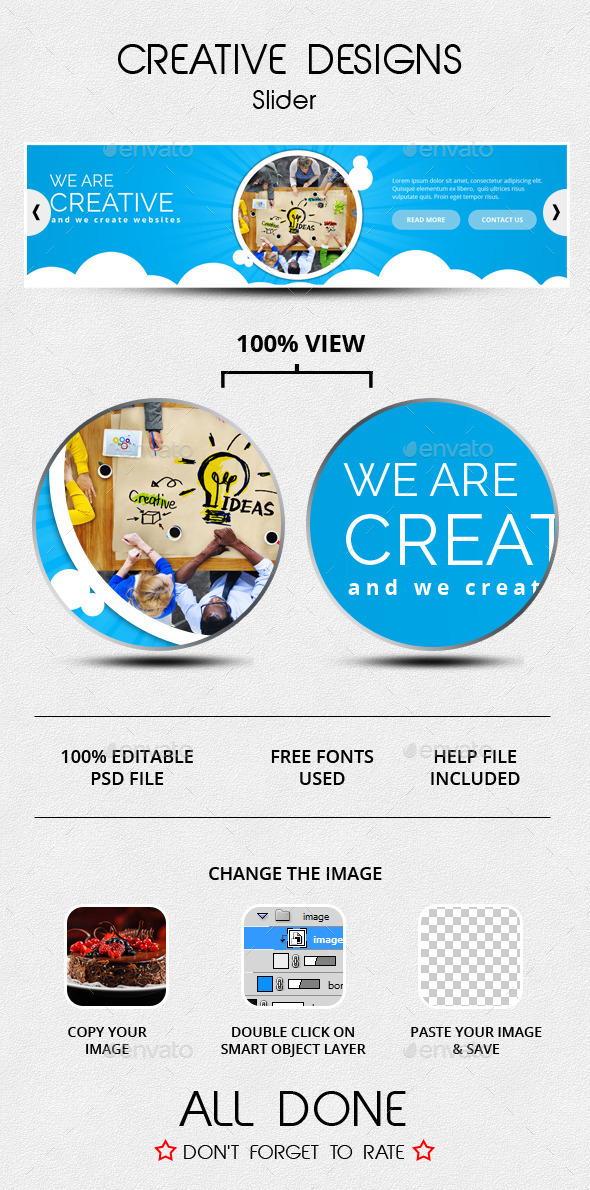 Creative Designs Slider - Sliders & Features Web Elements