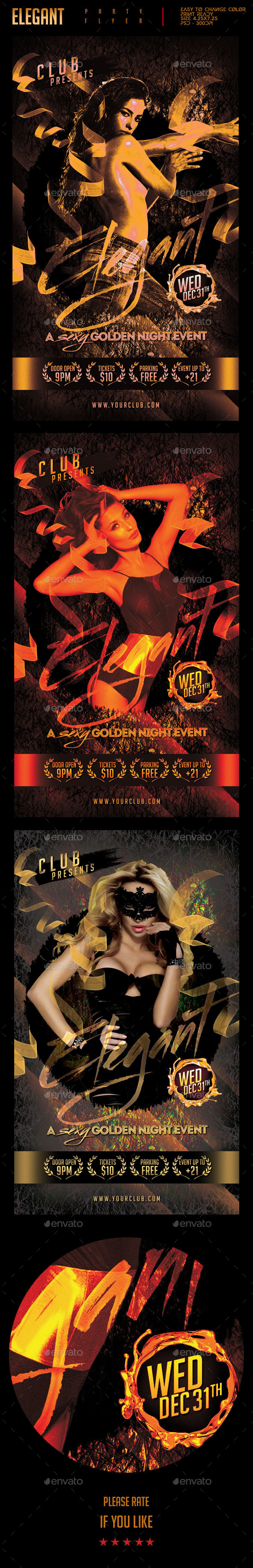 Elegant Sexy Party Flyer - Clubs & Parties Events