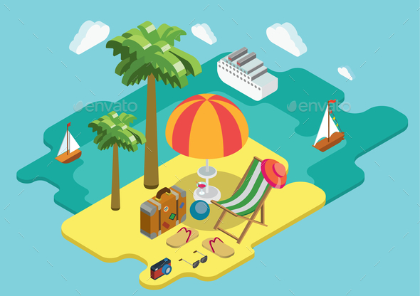Ocean Cruise Summer Vacation Concept - Concepts Business