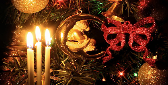 Christmas Tree & Candles