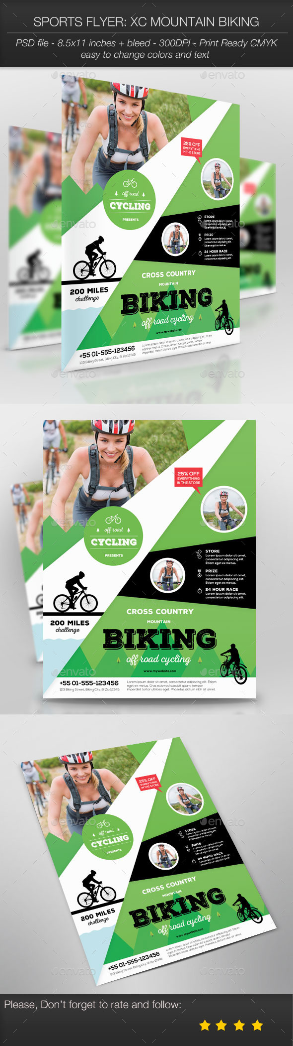 Sports Flyer: XC Mountain Biking - Sports Events