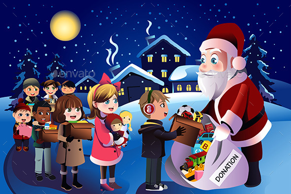 Kids Donation During Christmas - Christmas Seasons/Holidays
