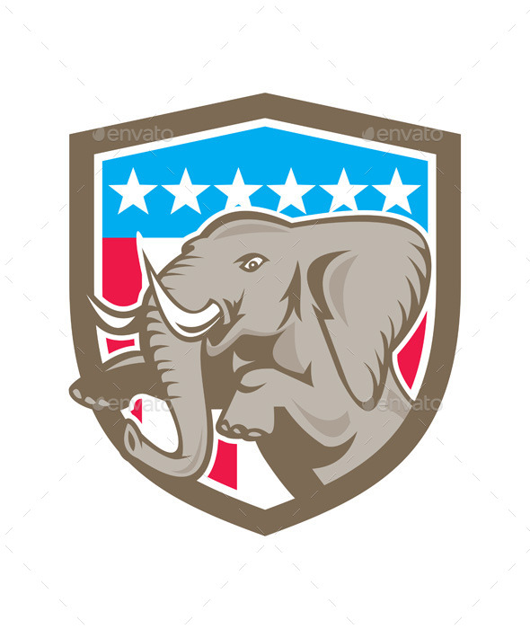 Elephant Shield - Animals Characters