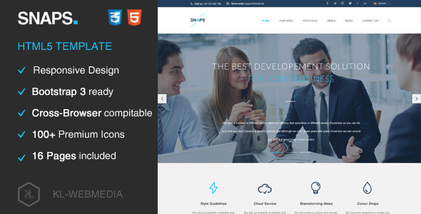 Excellent Snaps - Creative HTML5 Template