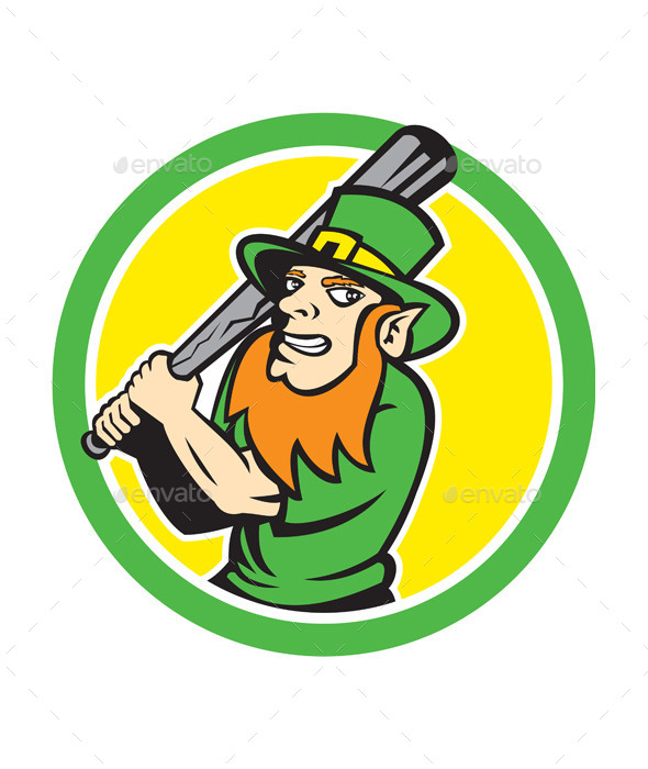 Leprechaun Baseball Circle - Miscellaneous Characters