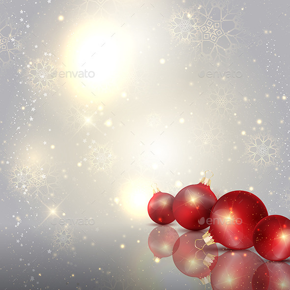 Christmas Baubles Background - Christmas Seasons/Holidays