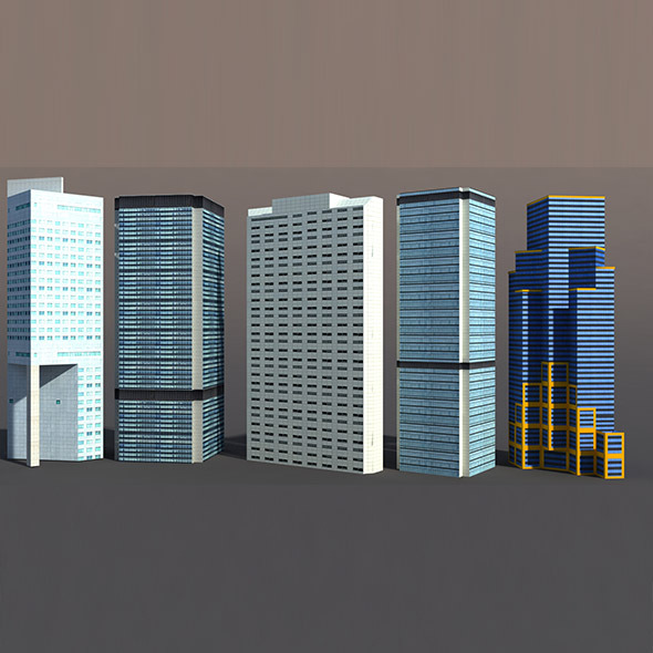 High Rise Buildings - 3Docean 9748689