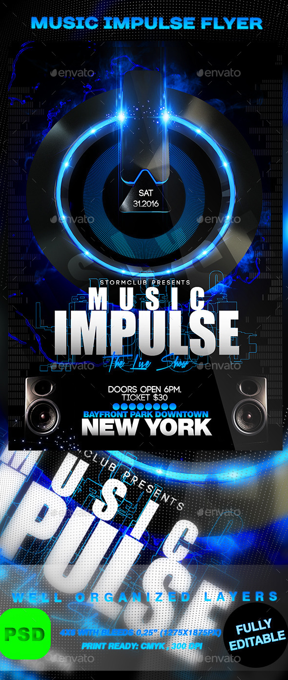 Music Impulse Flyer - Events Flyers