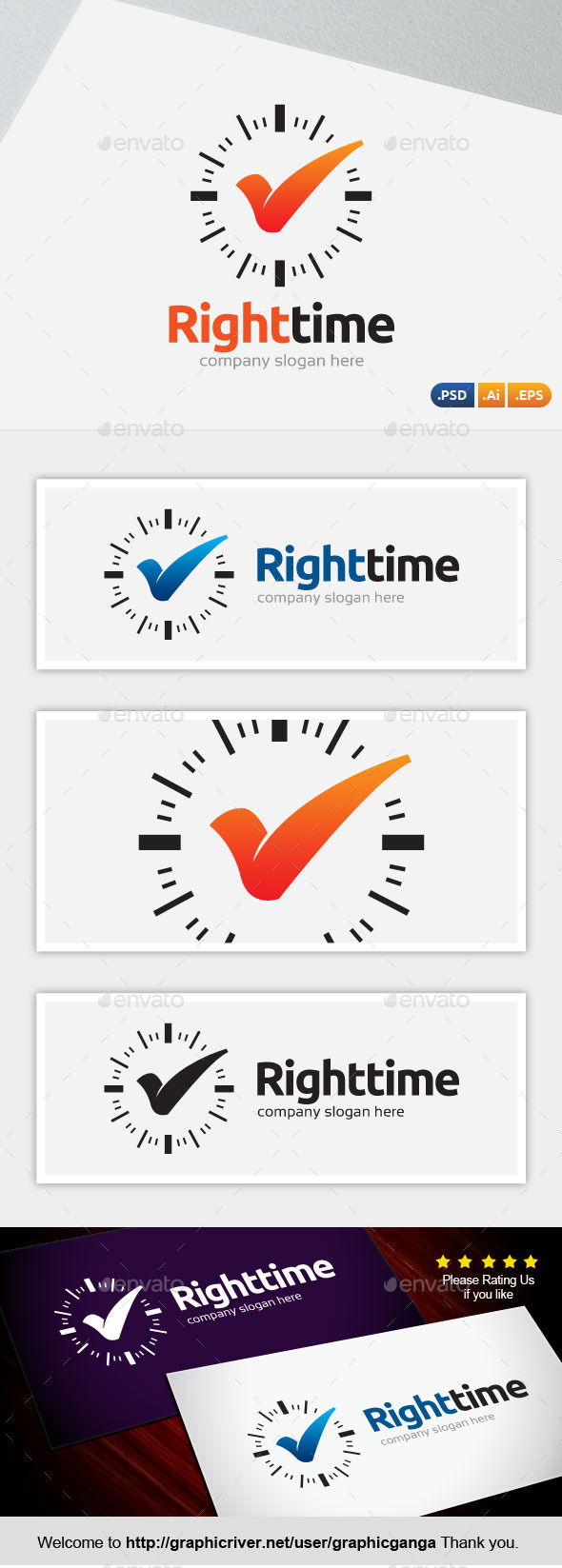 Right Time - Abstract Logo Templates