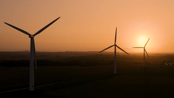 Wind Farm at Sunrise