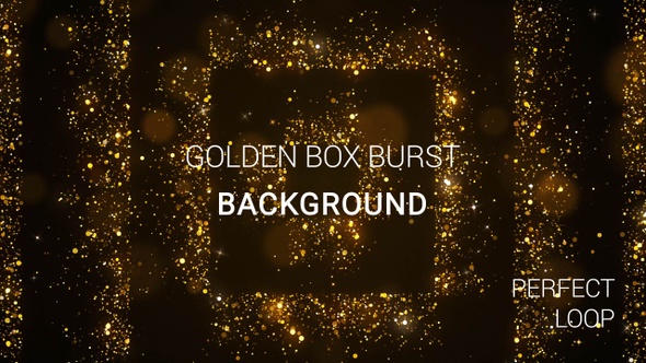 Golden Box Burst Background