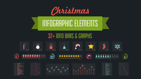 32 Christmas Infographic Elements