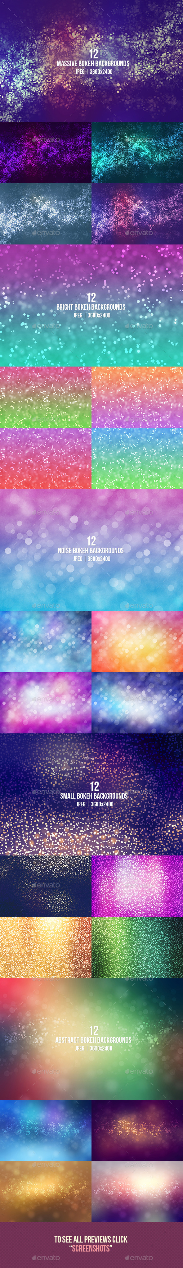 Bokeh Backgrounds Bundle - Abstract Backgrounds