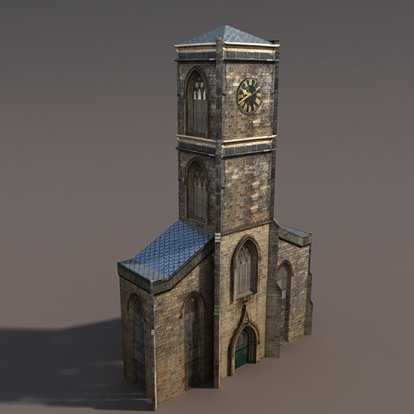 Church Low Poly - 3Docean 9758756