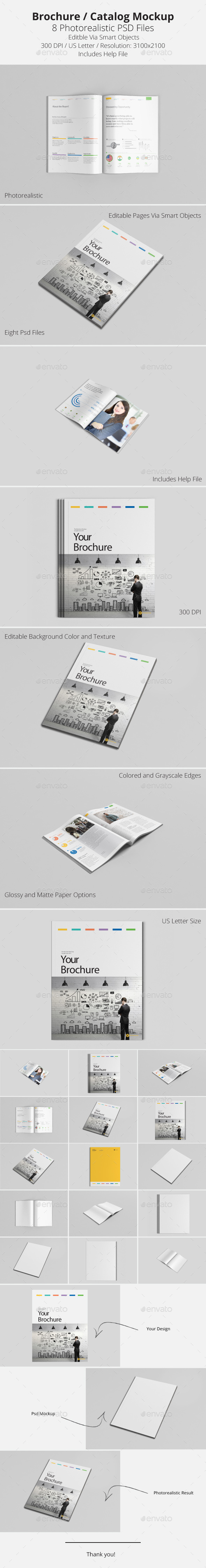 Brochure / Catalog Mockup - Brochures Print
