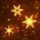 Golden Snowflakes Christmas &amp; New Year Background - VideoHive Item for Sale