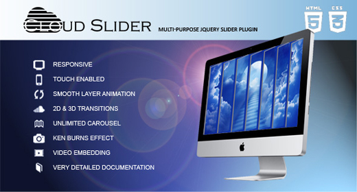 Cloud Slider - Responsive jQuery Slider